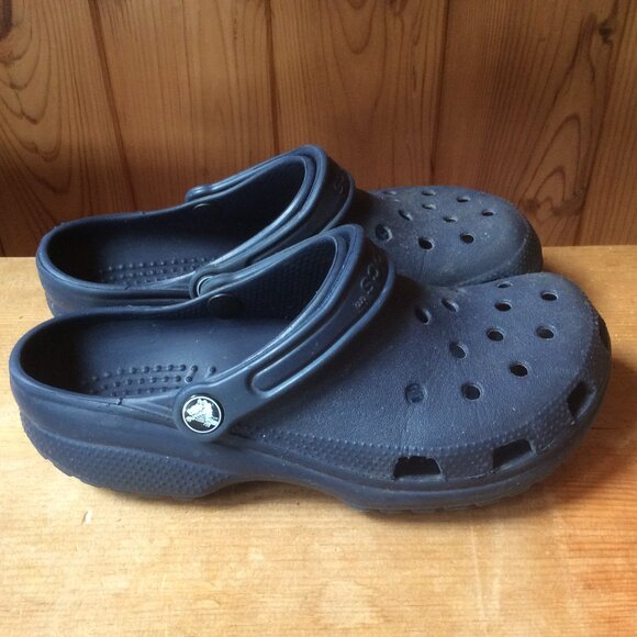 CROCS Unisex Original Navy Blue Classic Clogs Slip On Comfort Size Women 8/Men 6 - Picture 5 of 6